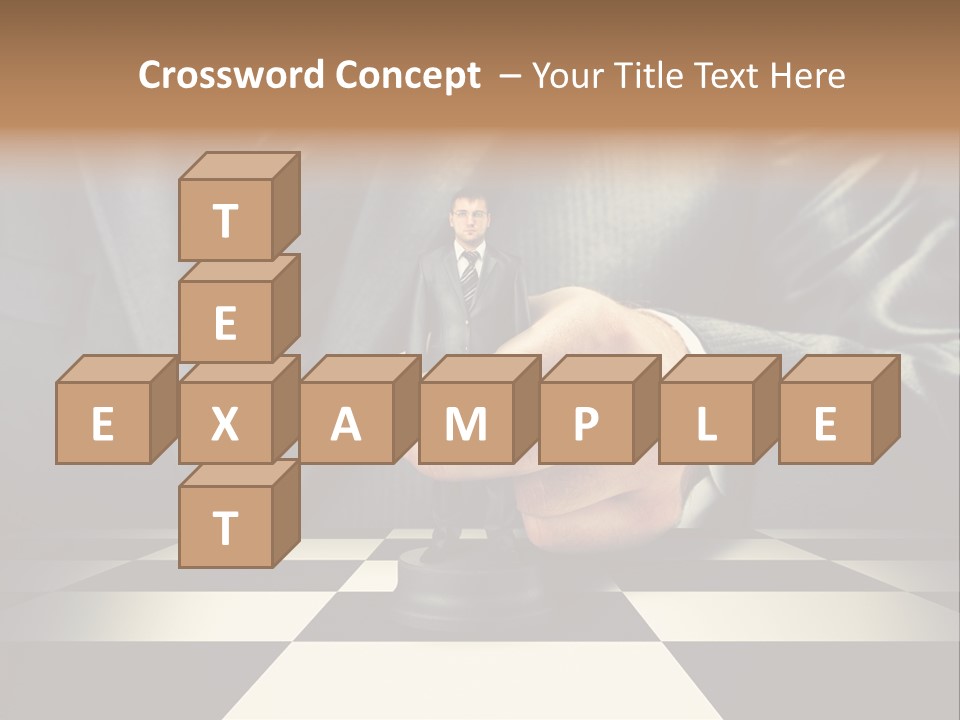 Confidence Looking King PowerPoint Template