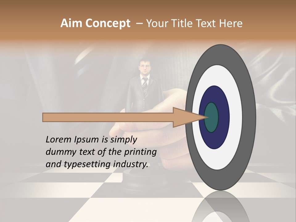 Confidence Looking King PowerPoint Template