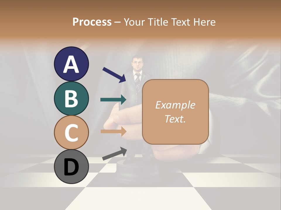 Confidence Looking King PowerPoint Template