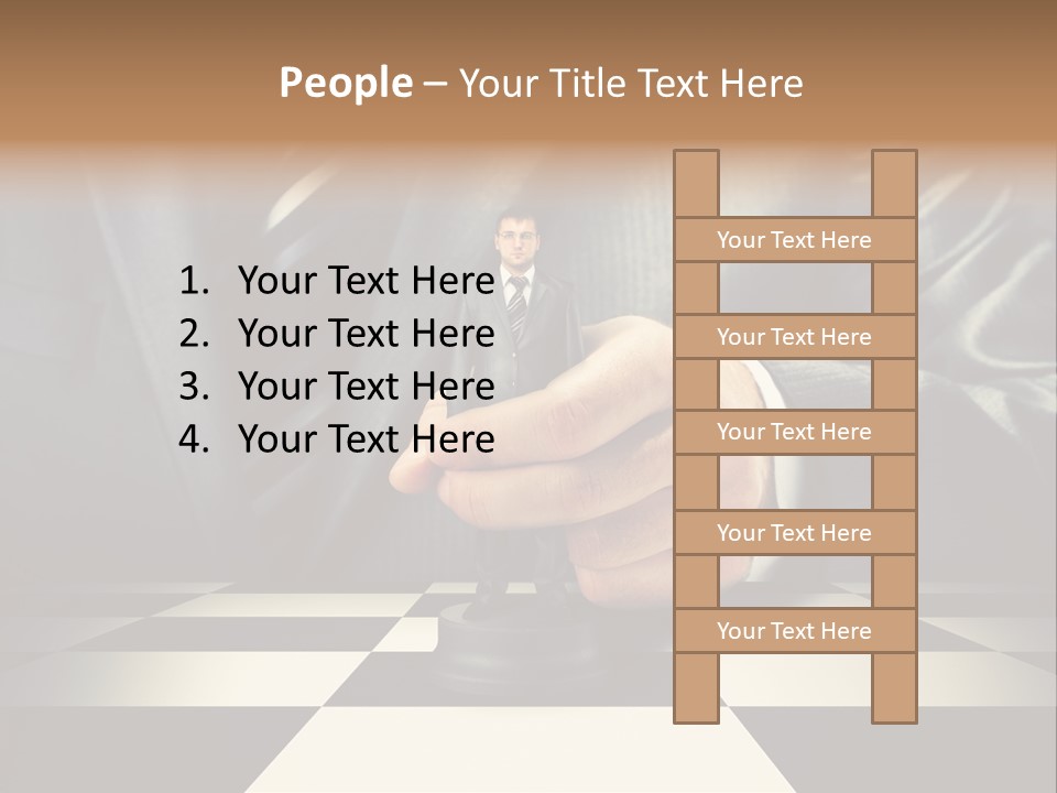 Confidence Looking King PowerPoint Template