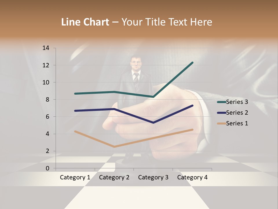 Confidence Looking King PowerPoint Template