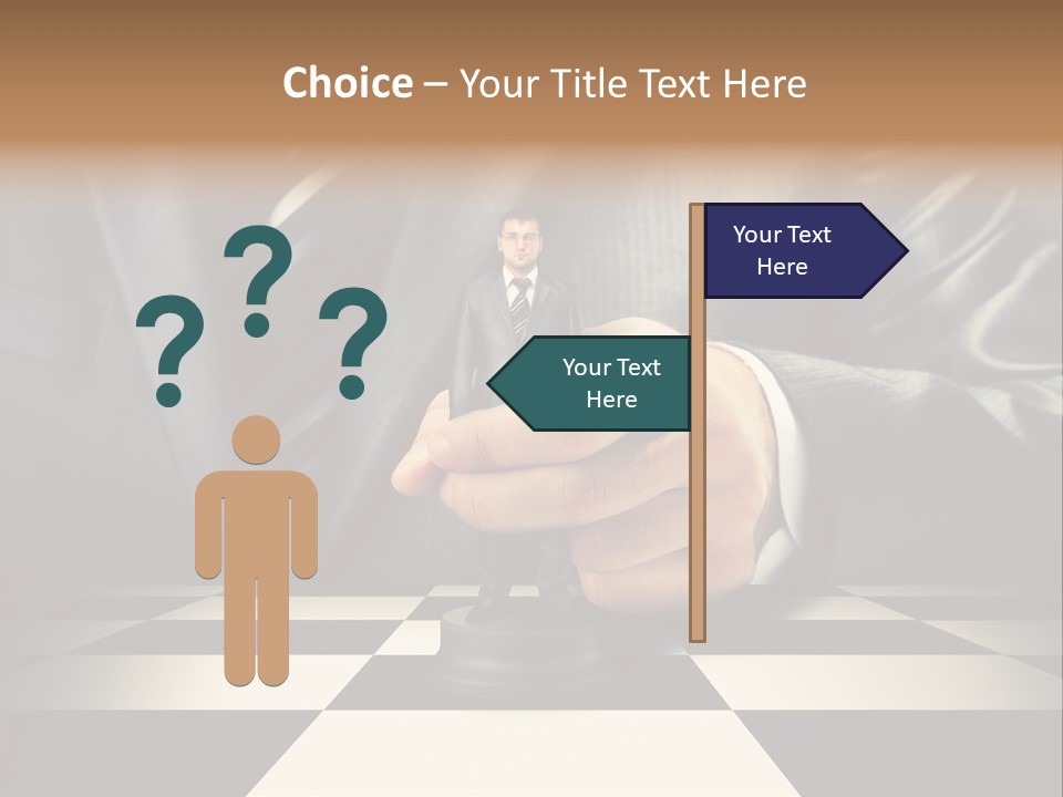 Confidence Looking King PowerPoint Template