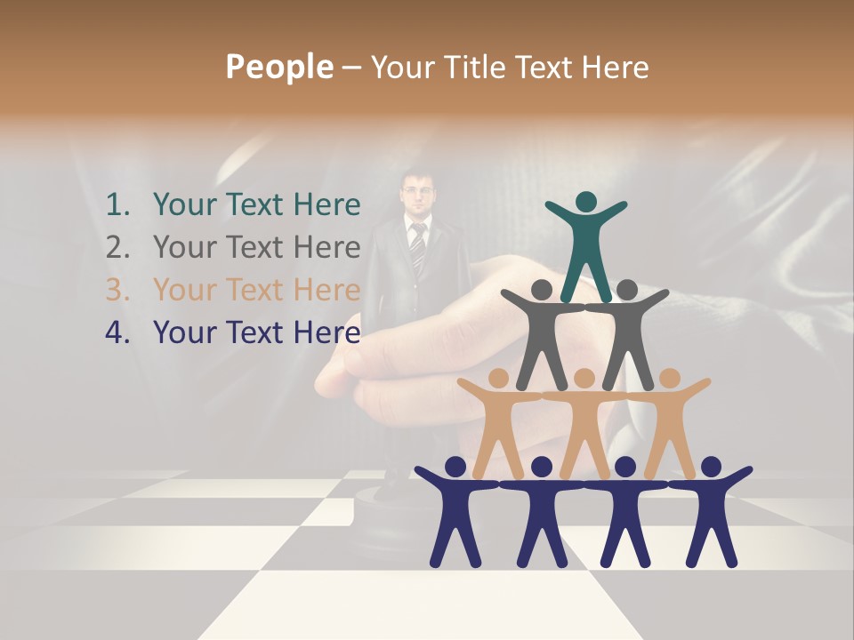 Confidence Looking King PowerPoint Template