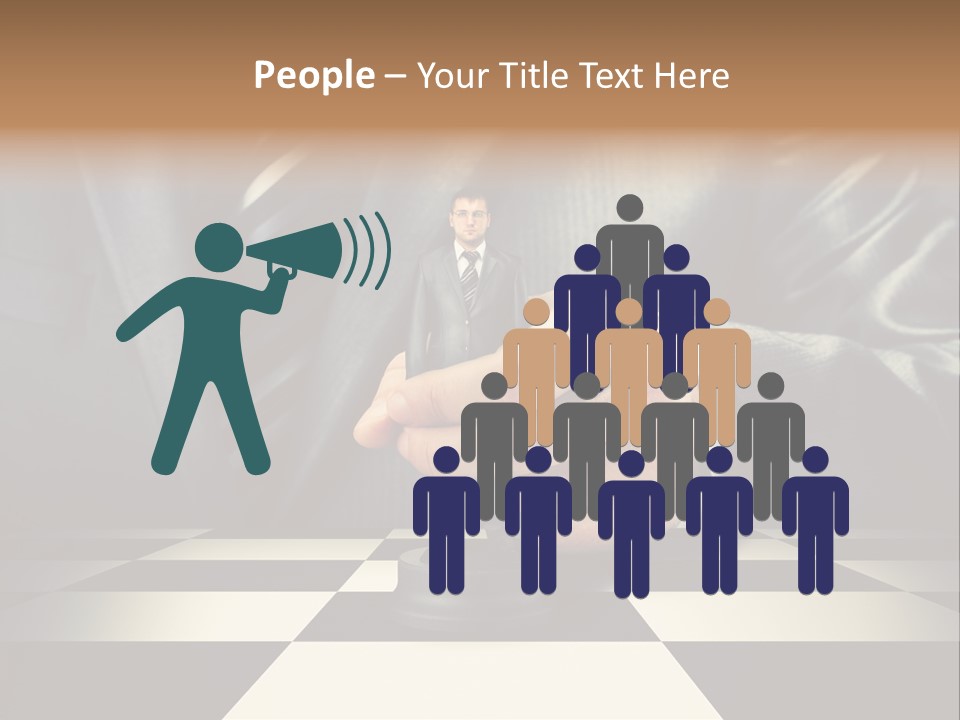 Confidence Looking King PowerPoint Template