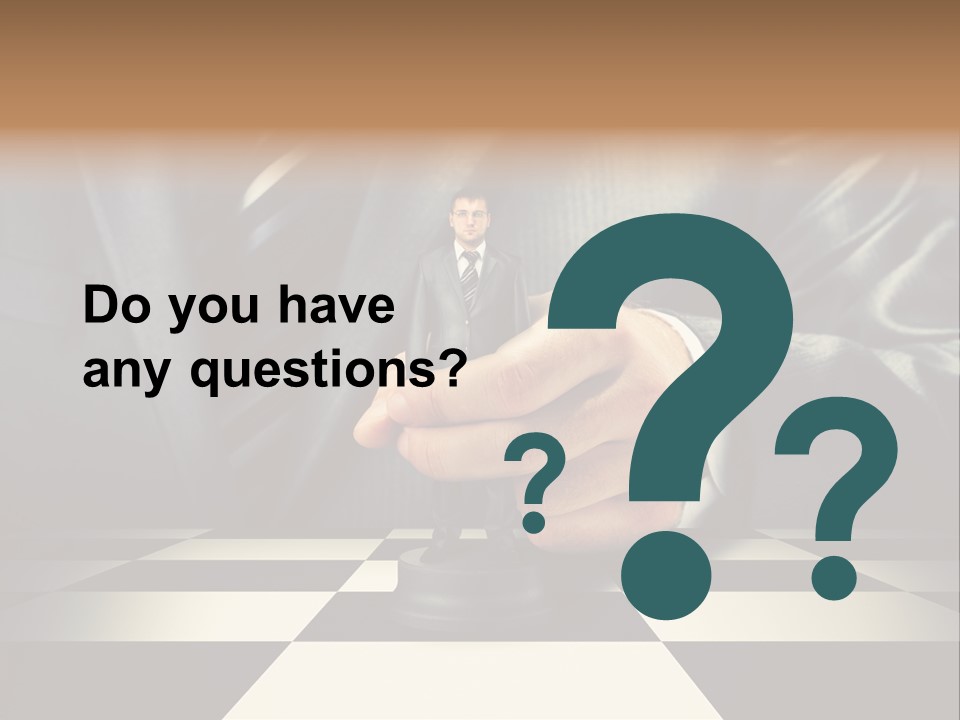 Confidence Looking King PowerPoint Template