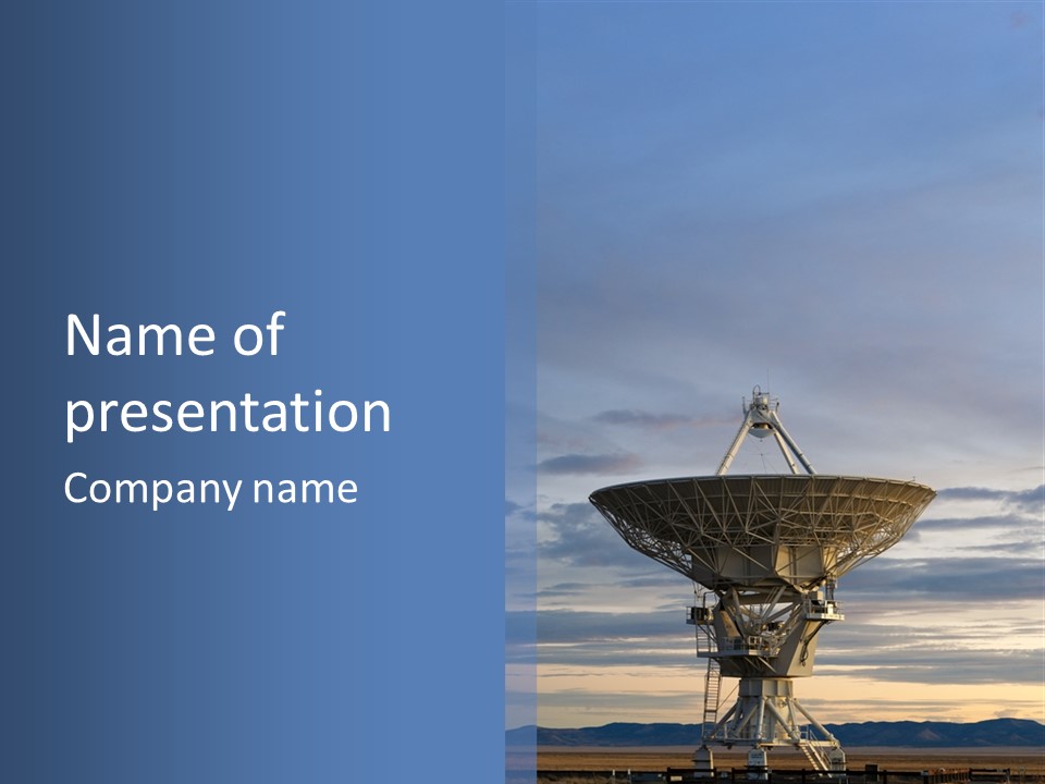 Sky Watching Communication PowerPoint Template