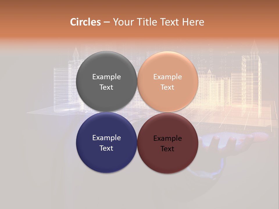 Dusk Office Cityscape PowerPoint Template