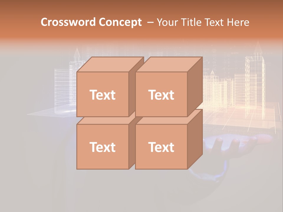 Dusk Office Cityscape PowerPoint Template