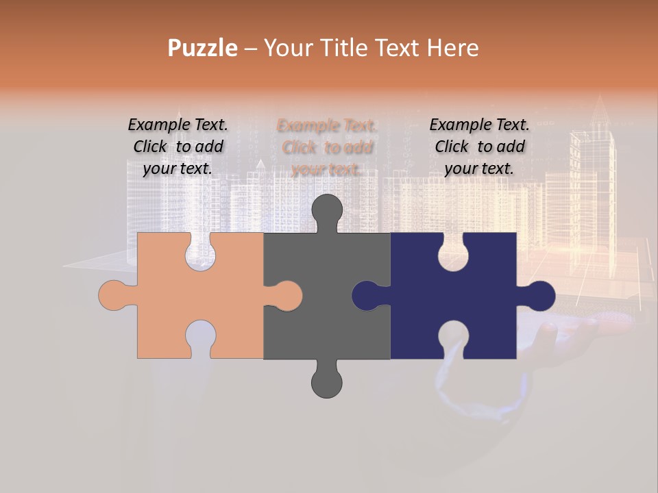 Dusk Office Cityscape PowerPoint Template