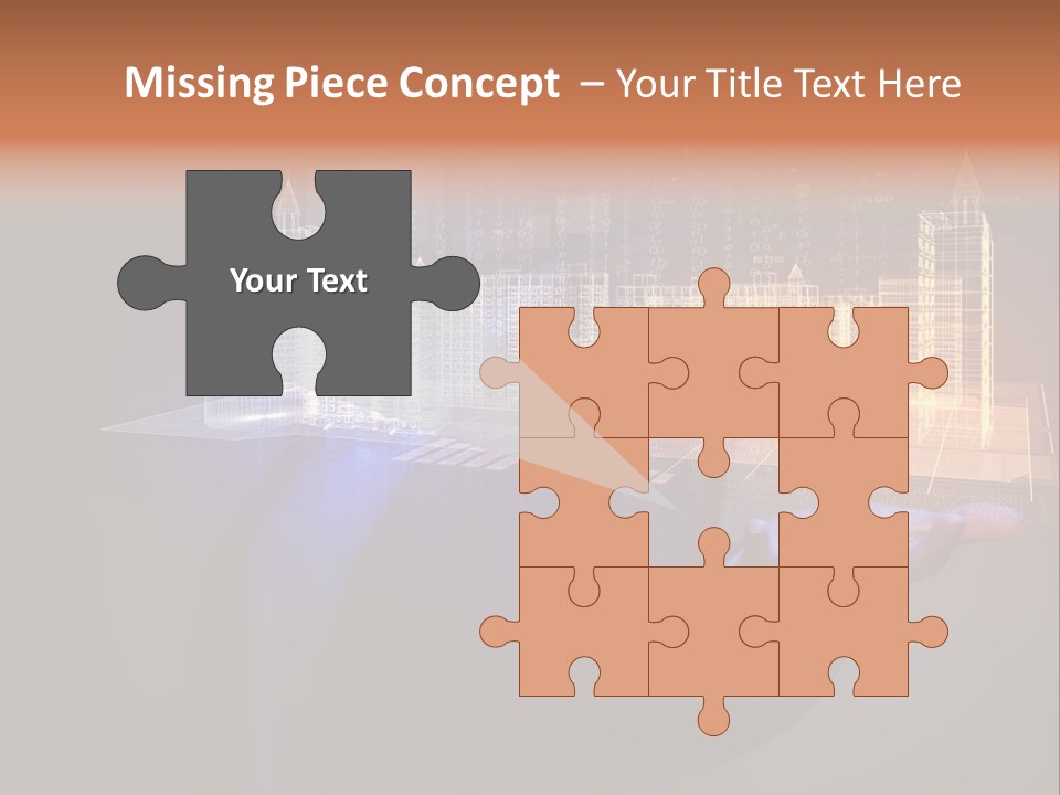 Dusk Office Cityscape PowerPoint Template