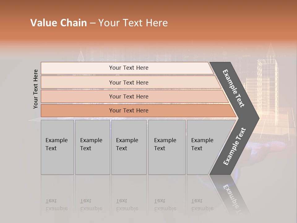 Dusk Office Cityscape PowerPoint Template
