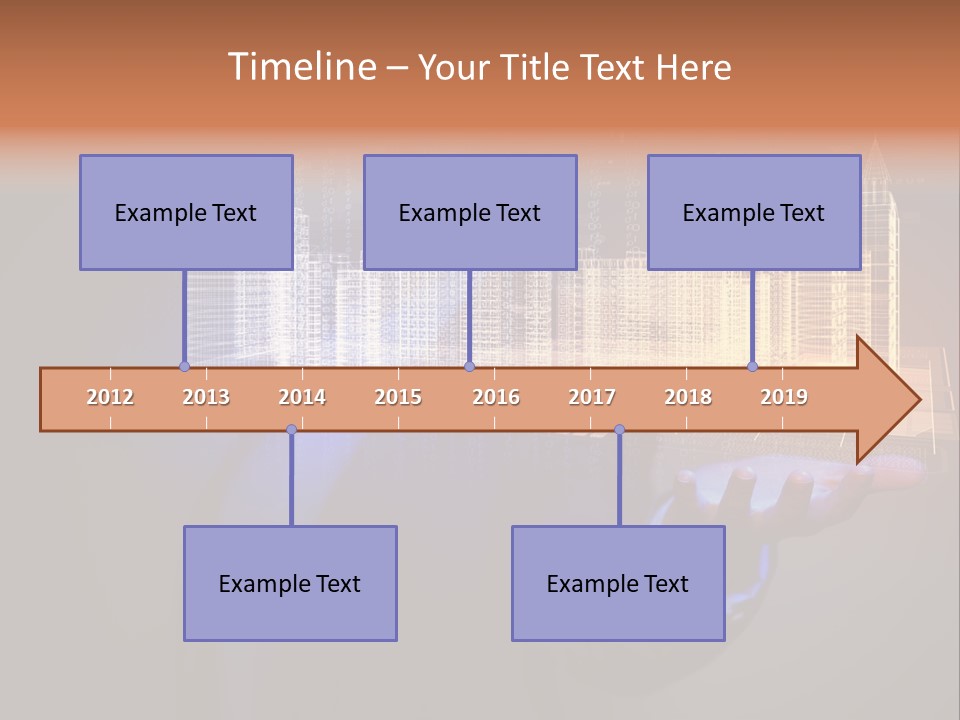 Dusk Office Cityscape PowerPoint Template
