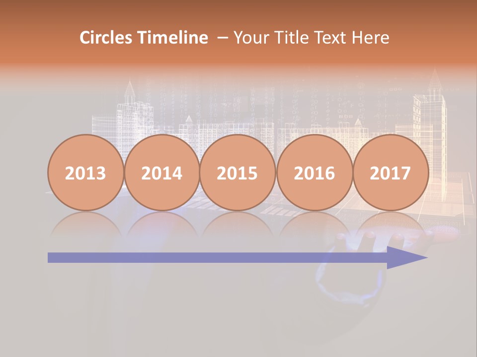 Dusk Office Cityscape PowerPoint Template