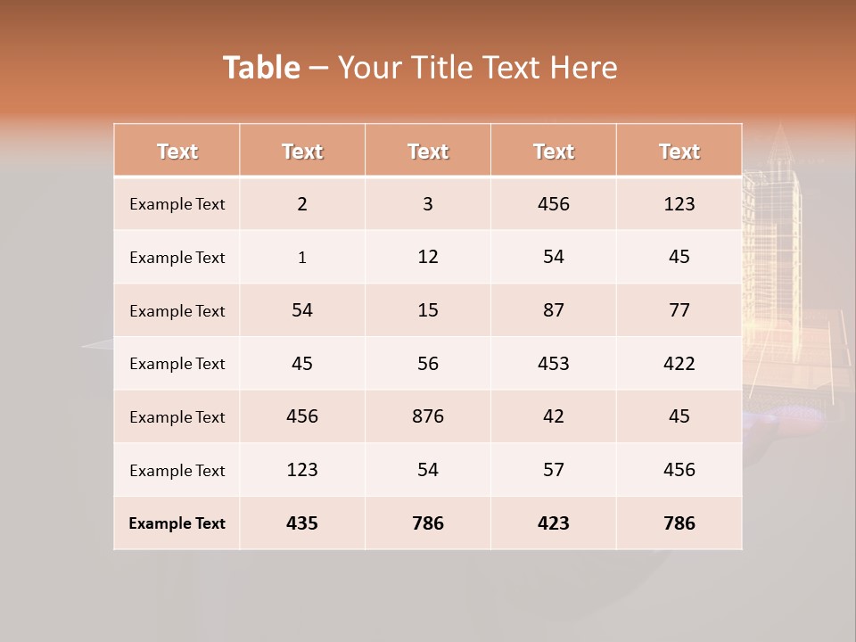 Dusk Office Cityscape PowerPoint Template