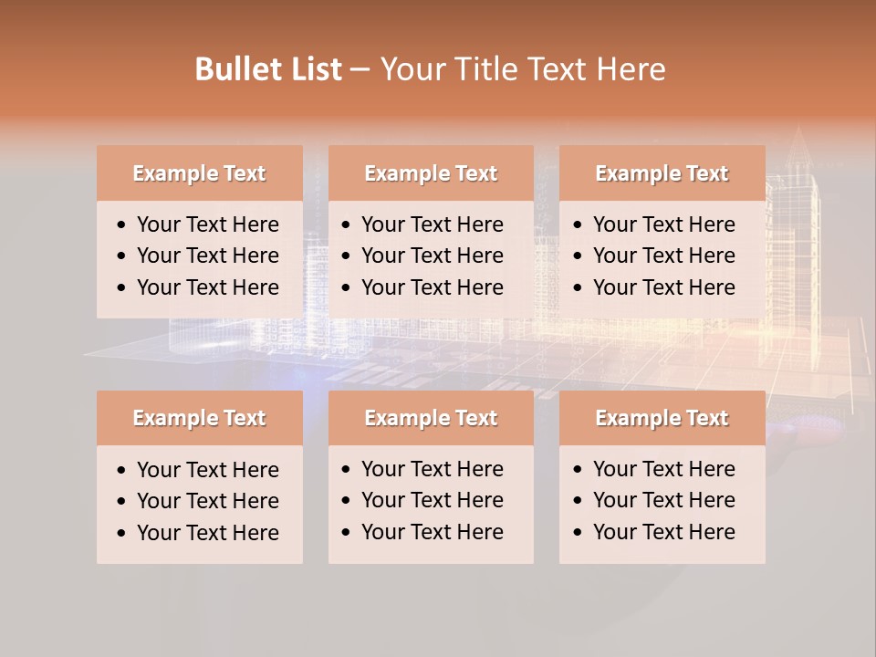 Dusk Office Cityscape PowerPoint Template