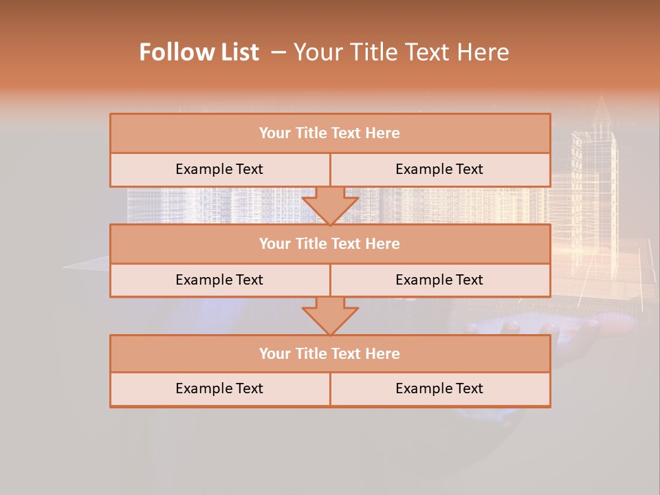 Dusk Office Cityscape PowerPoint Template