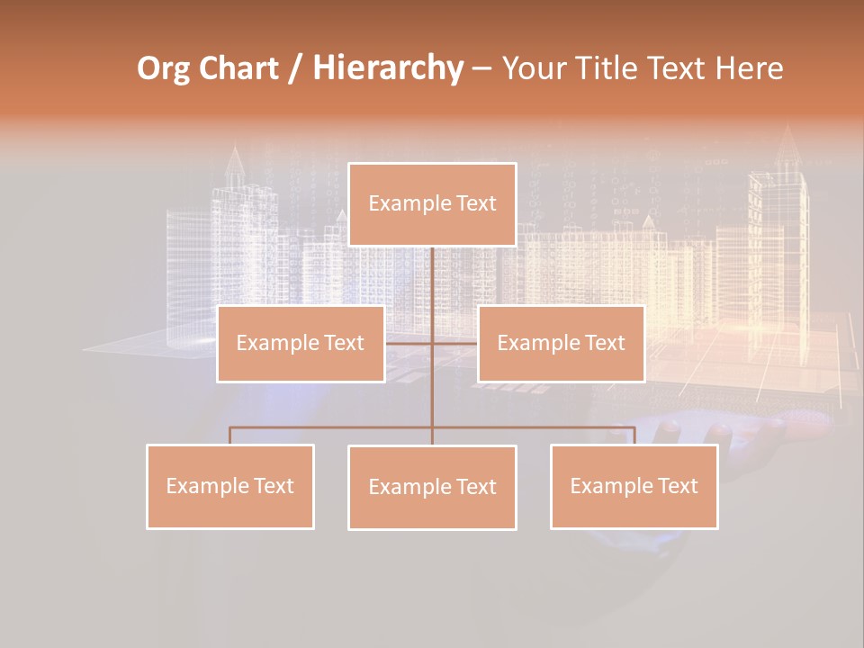 Dusk Office Cityscape PowerPoint Template
