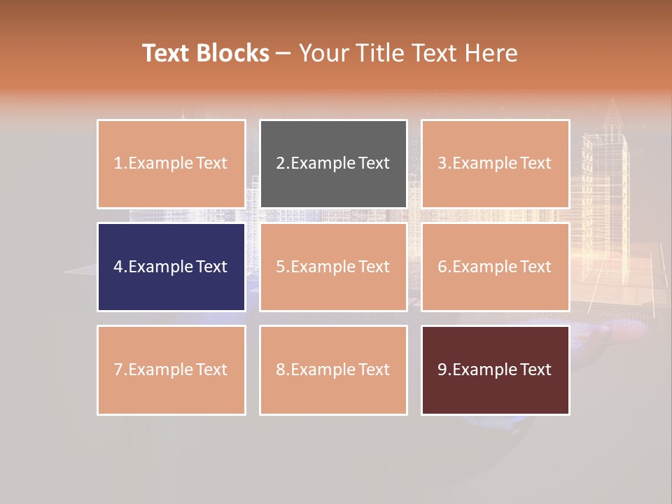 Dusk Office Cityscape PowerPoint Template