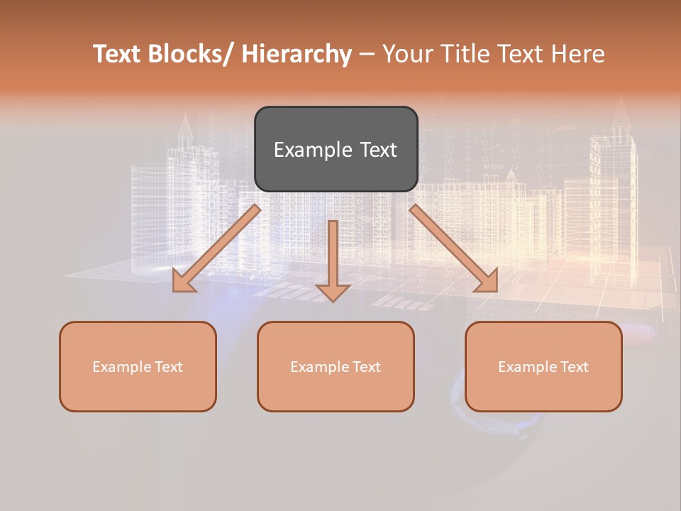 Dusk Office Cityscape PowerPoint Template