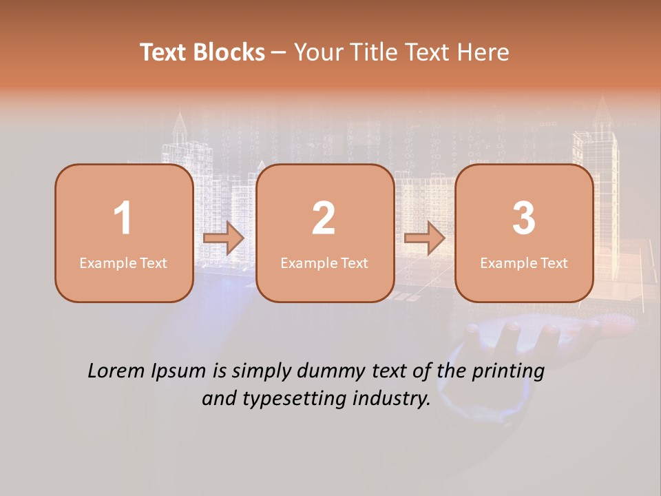 Dusk Office Cityscape PowerPoint Template