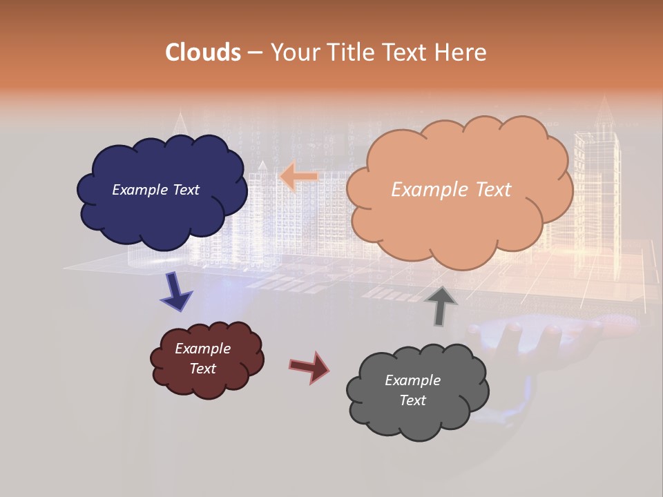 Dusk Office Cityscape PowerPoint Template