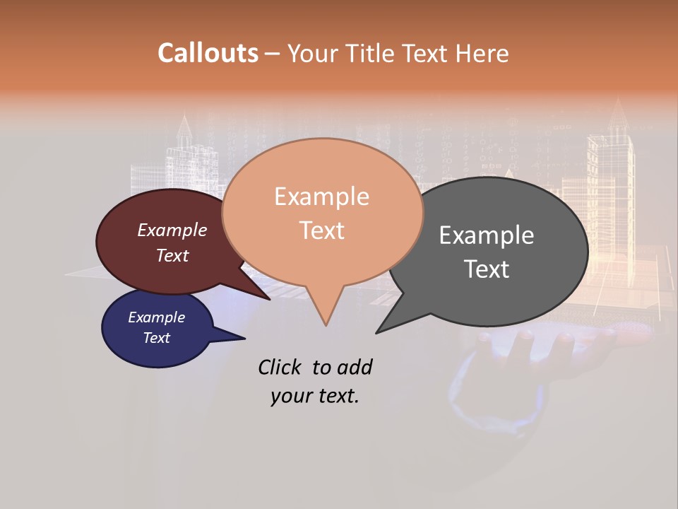 Dusk Office Cityscape PowerPoint Template