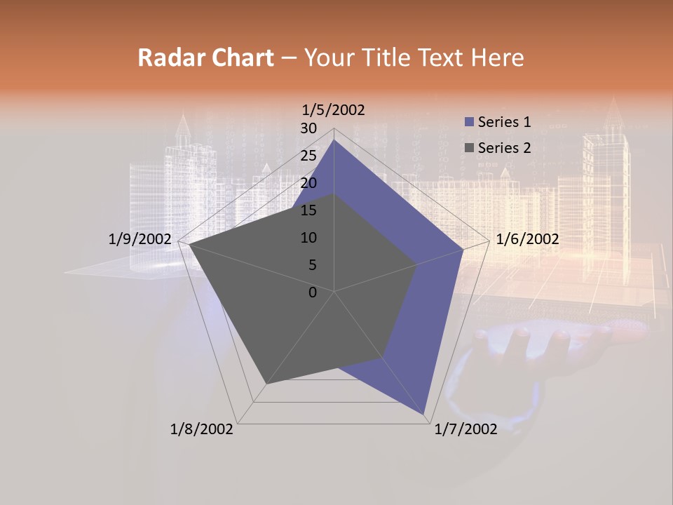 Dusk Office Cityscape PowerPoint Template