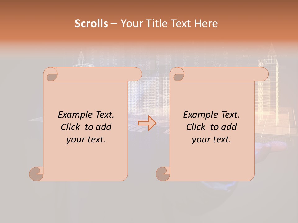 Dusk Office Cityscape PowerPoint Template