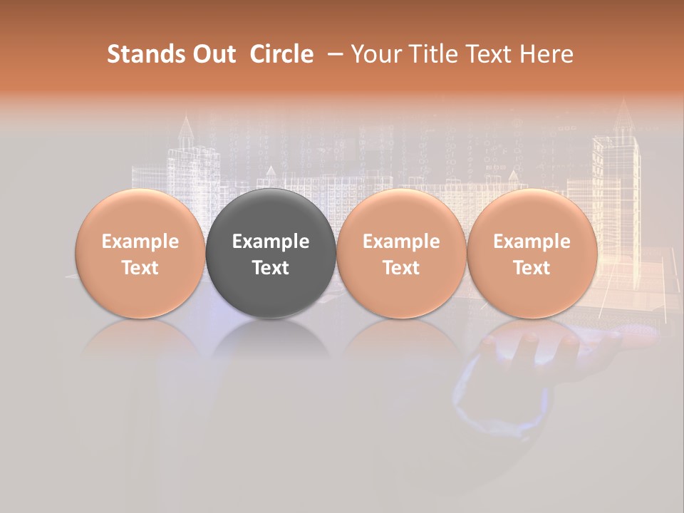 Dusk Office Cityscape PowerPoint Template