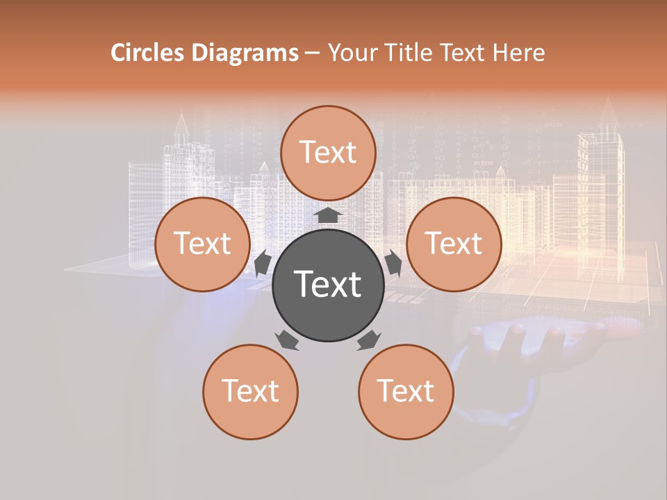 Dusk Office Cityscape PowerPoint Template