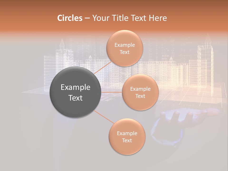 Dusk Office Cityscape PowerPoint Template
