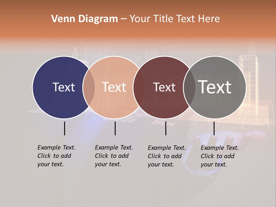 Dusk Office Cityscape PowerPoint Template