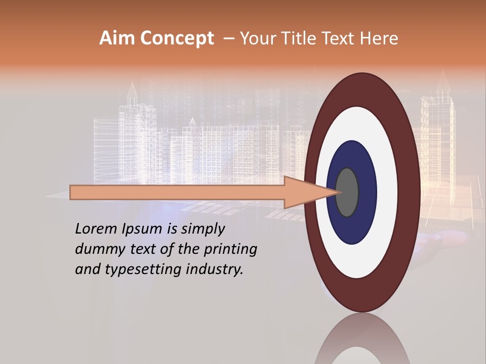 Dusk Office Cityscape PowerPoint Template