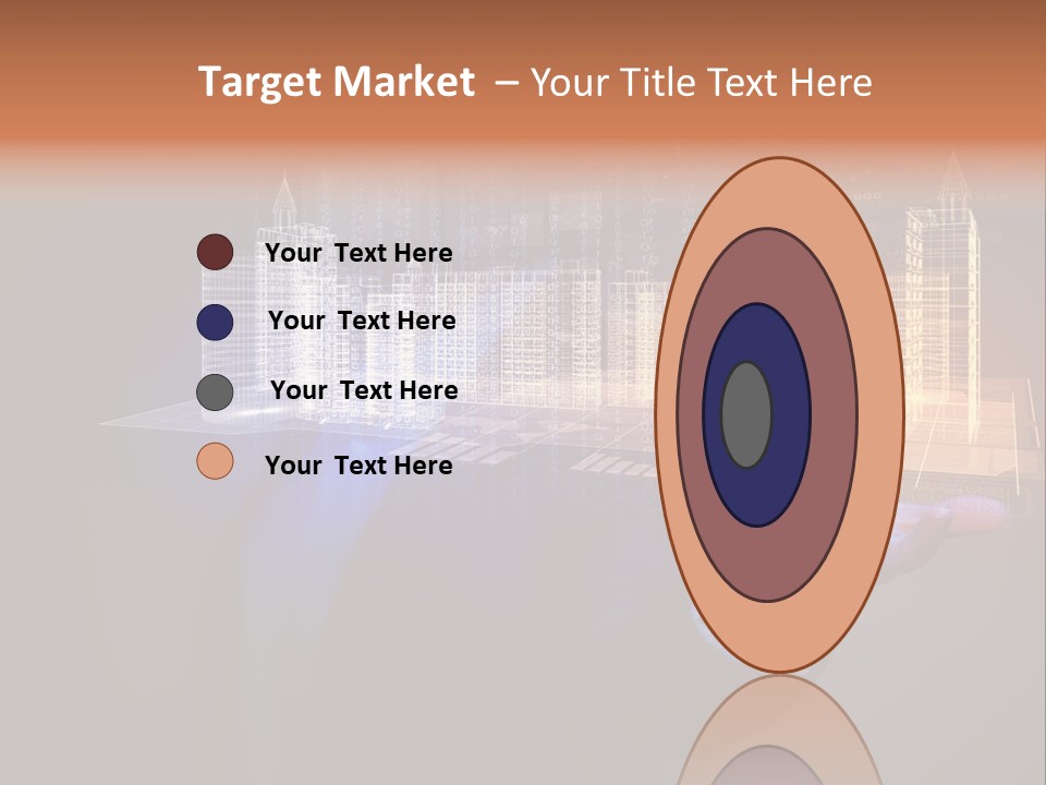 Dusk Office Cityscape PowerPoint Template