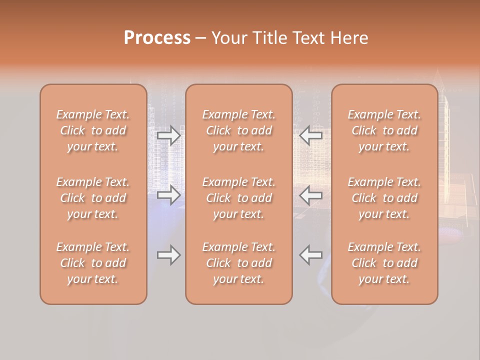 Dusk Office Cityscape PowerPoint Template