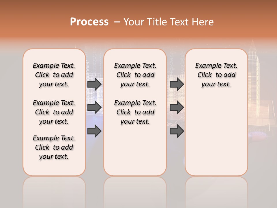 Dusk Office Cityscape PowerPoint Template