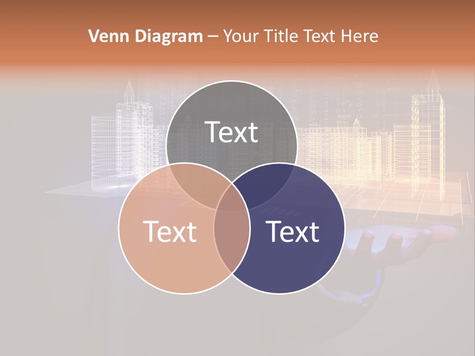 Dusk Office Cityscape PowerPoint Template