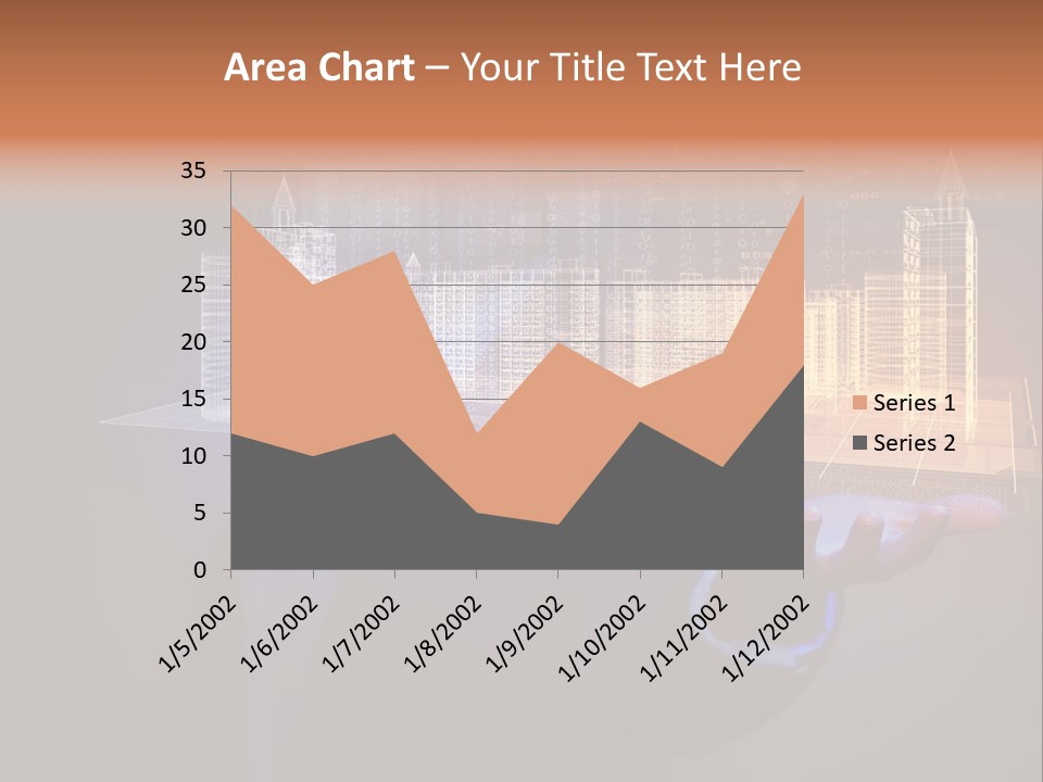 Dusk Office Cityscape PowerPoint Template