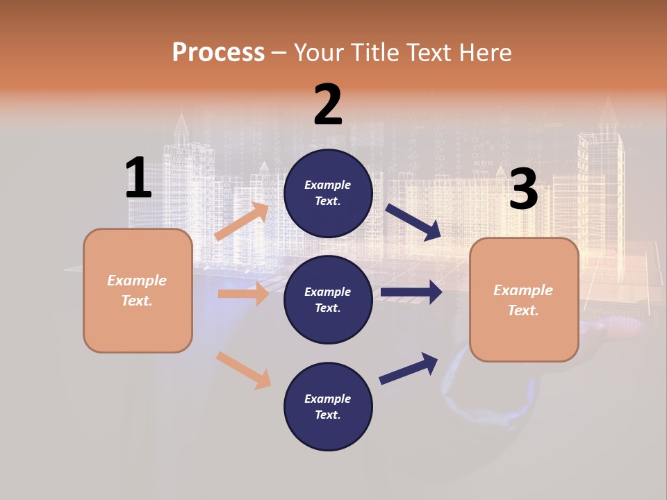 Dusk Office Cityscape PowerPoint Template