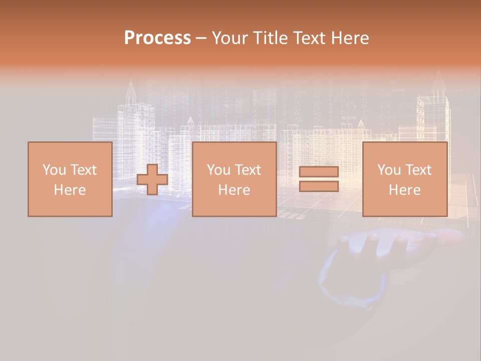 Dusk Office Cityscape PowerPoint Template