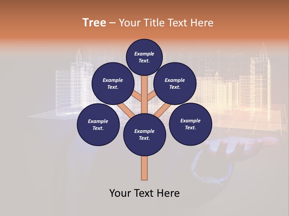 Dusk Office Cityscape PowerPoint Template