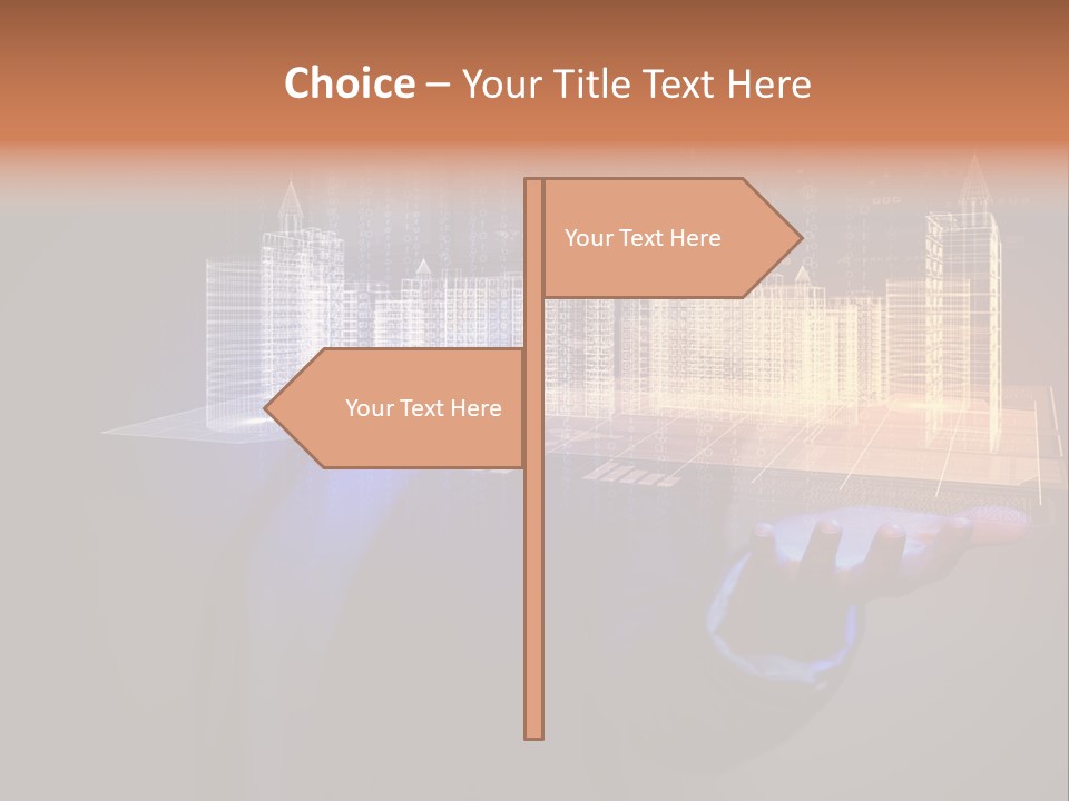 Dusk Office Cityscape PowerPoint Template