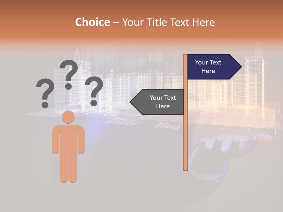 Dusk Office Cityscape PowerPoint Template