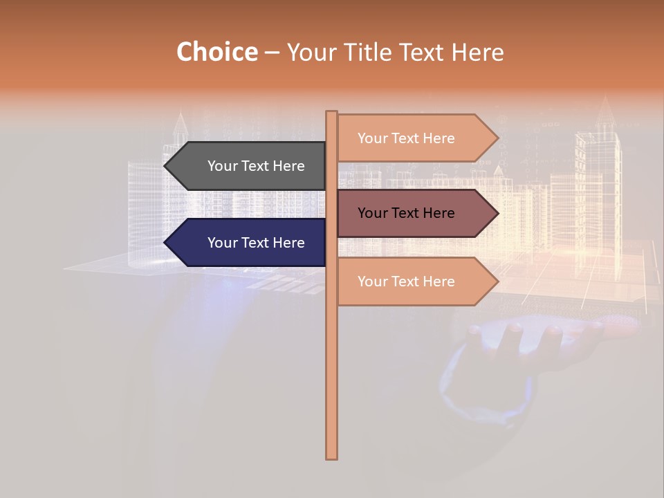 Dusk Office Cityscape PowerPoint Template