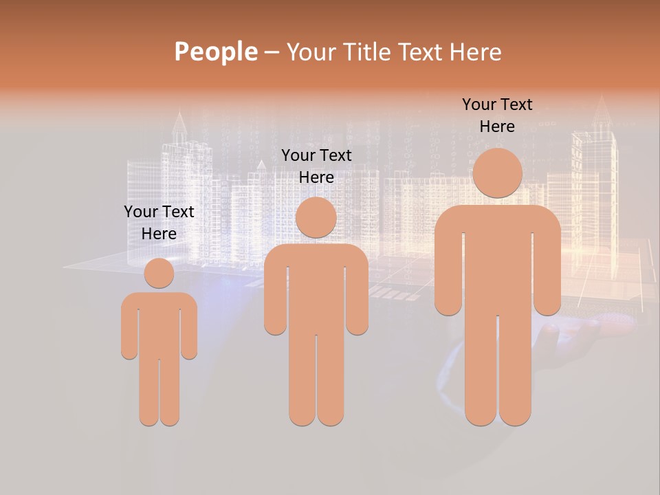 Dusk Office Cityscape PowerPoint Template