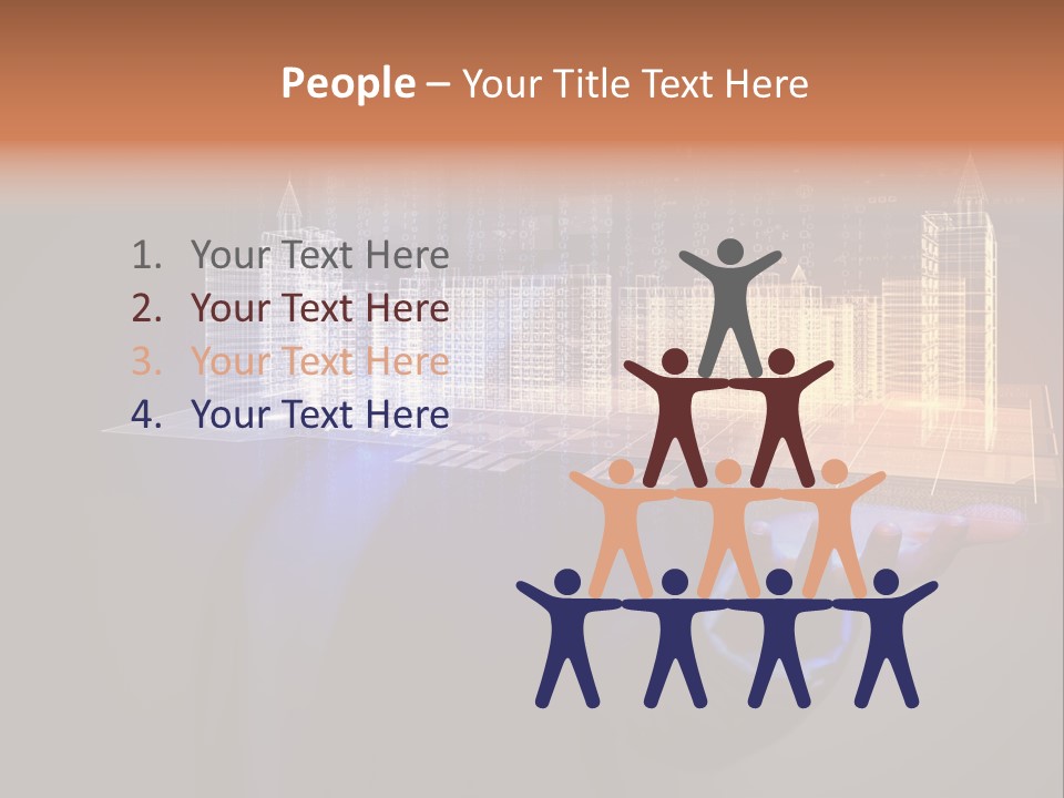 Dusk Office Cityscape PowerPoint Template