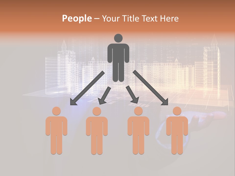 Dusk Office Cityscape PowerPoint Template