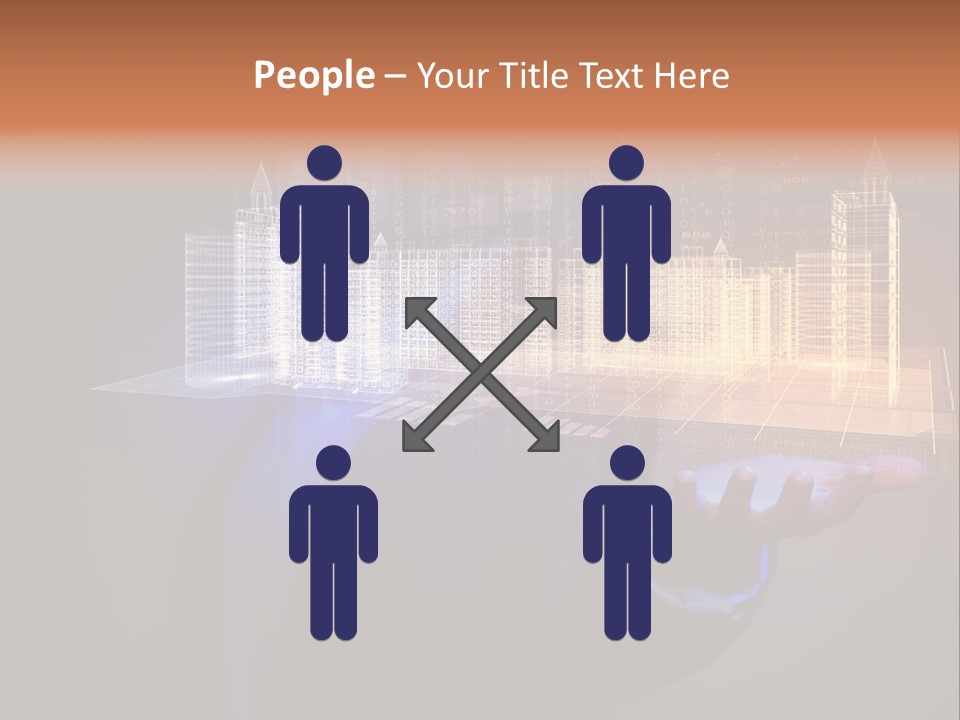 Dusk Office Cityscape PowerPoint Template