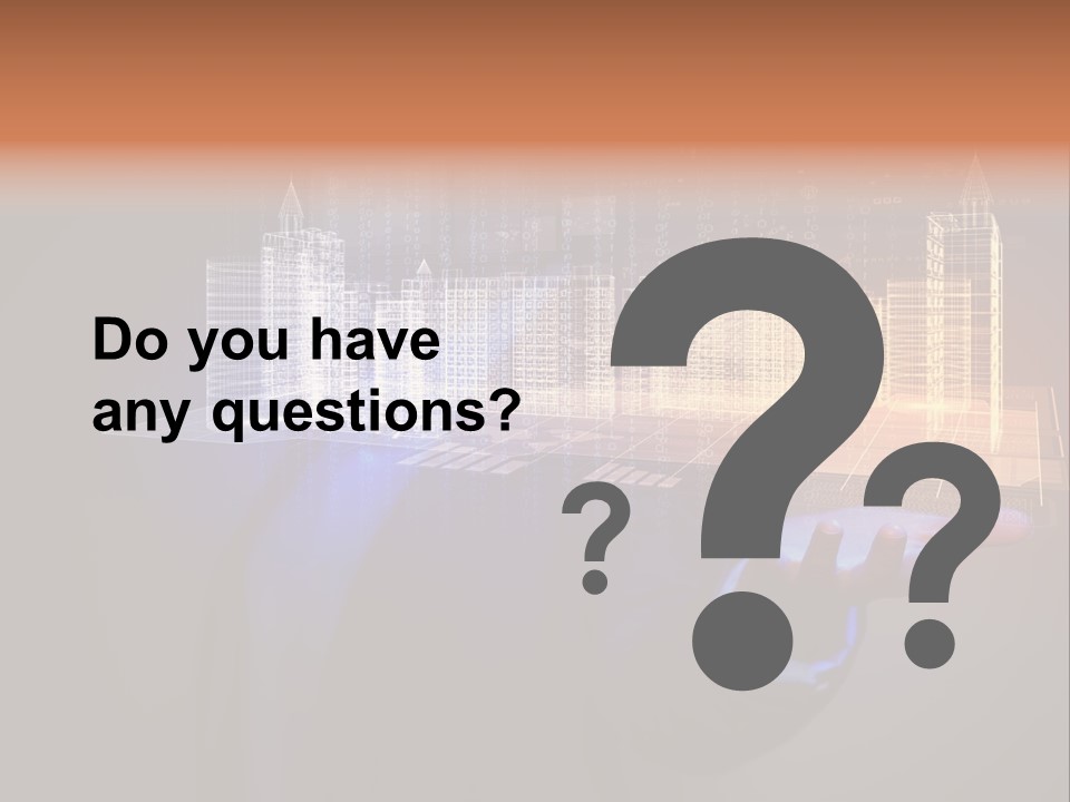 Dusk Office Cityscape PowerPoint Template