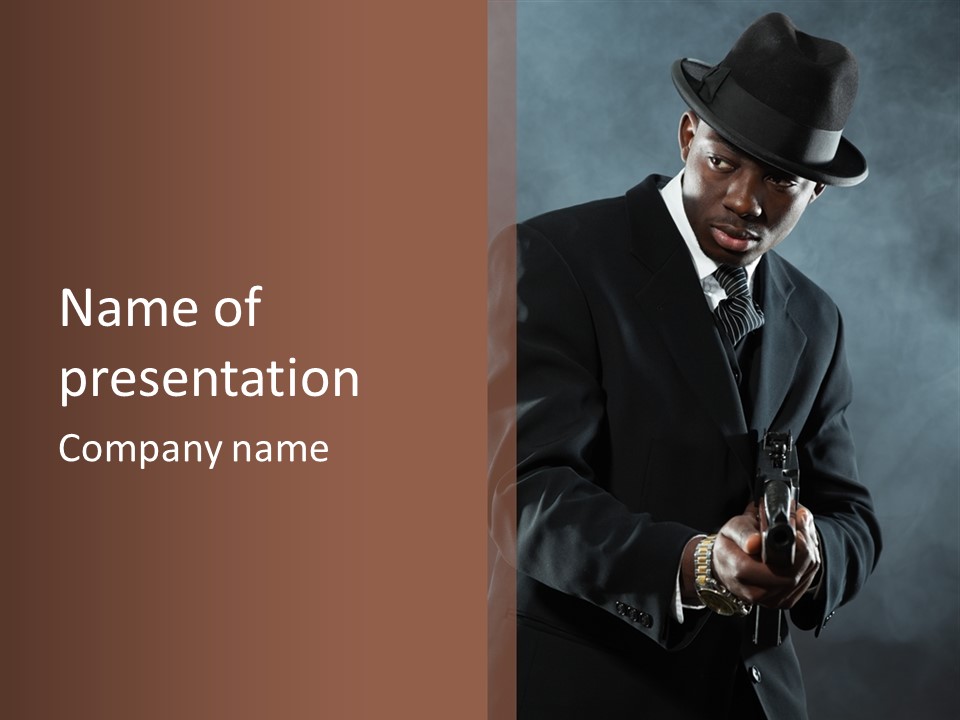 Boss Young Black PowerPoint Template